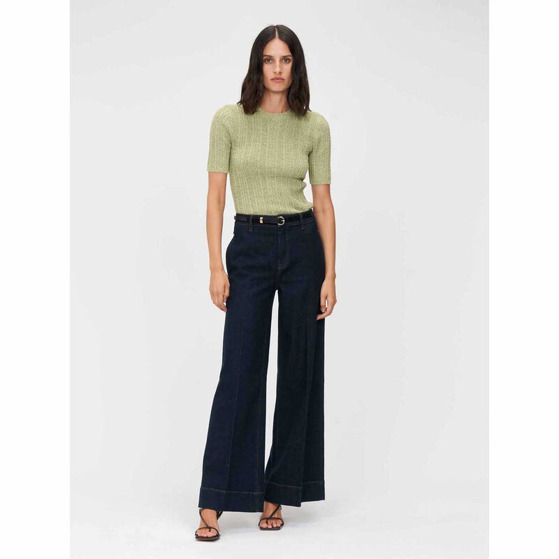 Veronika Maine Short Sleeve Boucle Knit image number 3